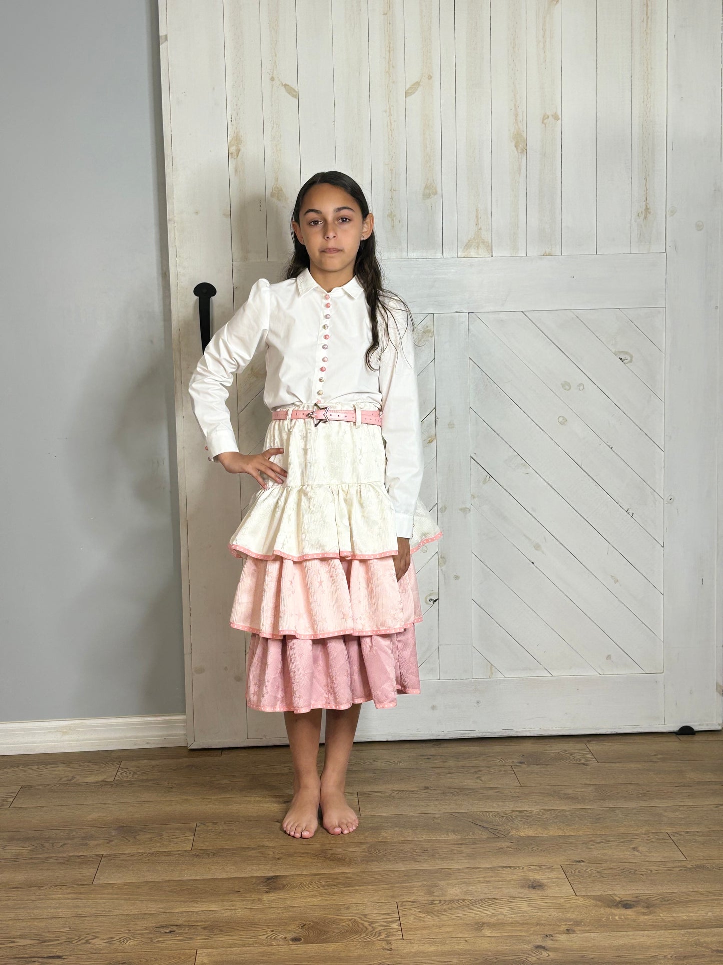 Midi Skirt with Belt