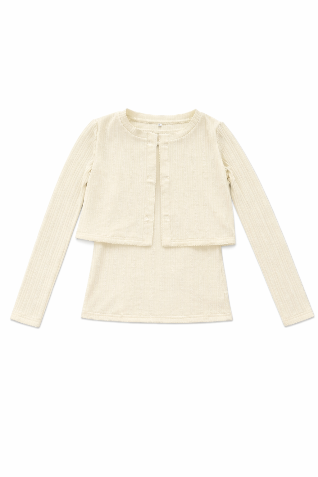 Cropped Cardigan and Shell Set