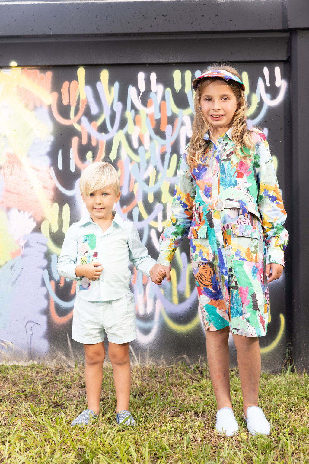 Boys Aqua Tiger 2 Pc Set