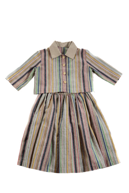 Girls Pastel Linen 2 Pc Set