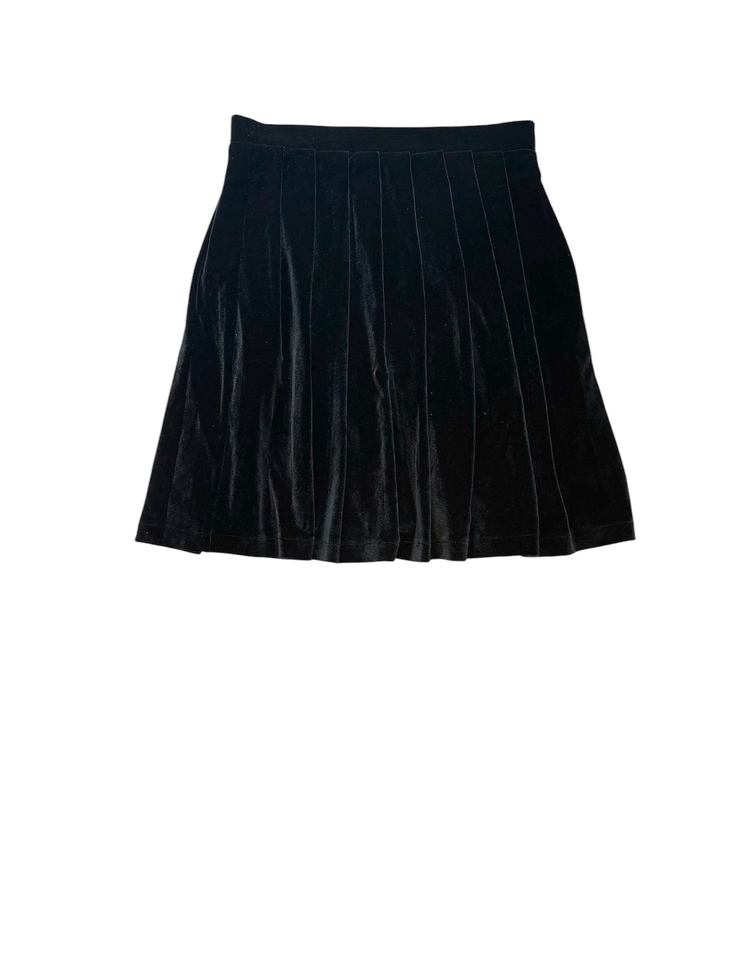 Velvet Pleated Skirt