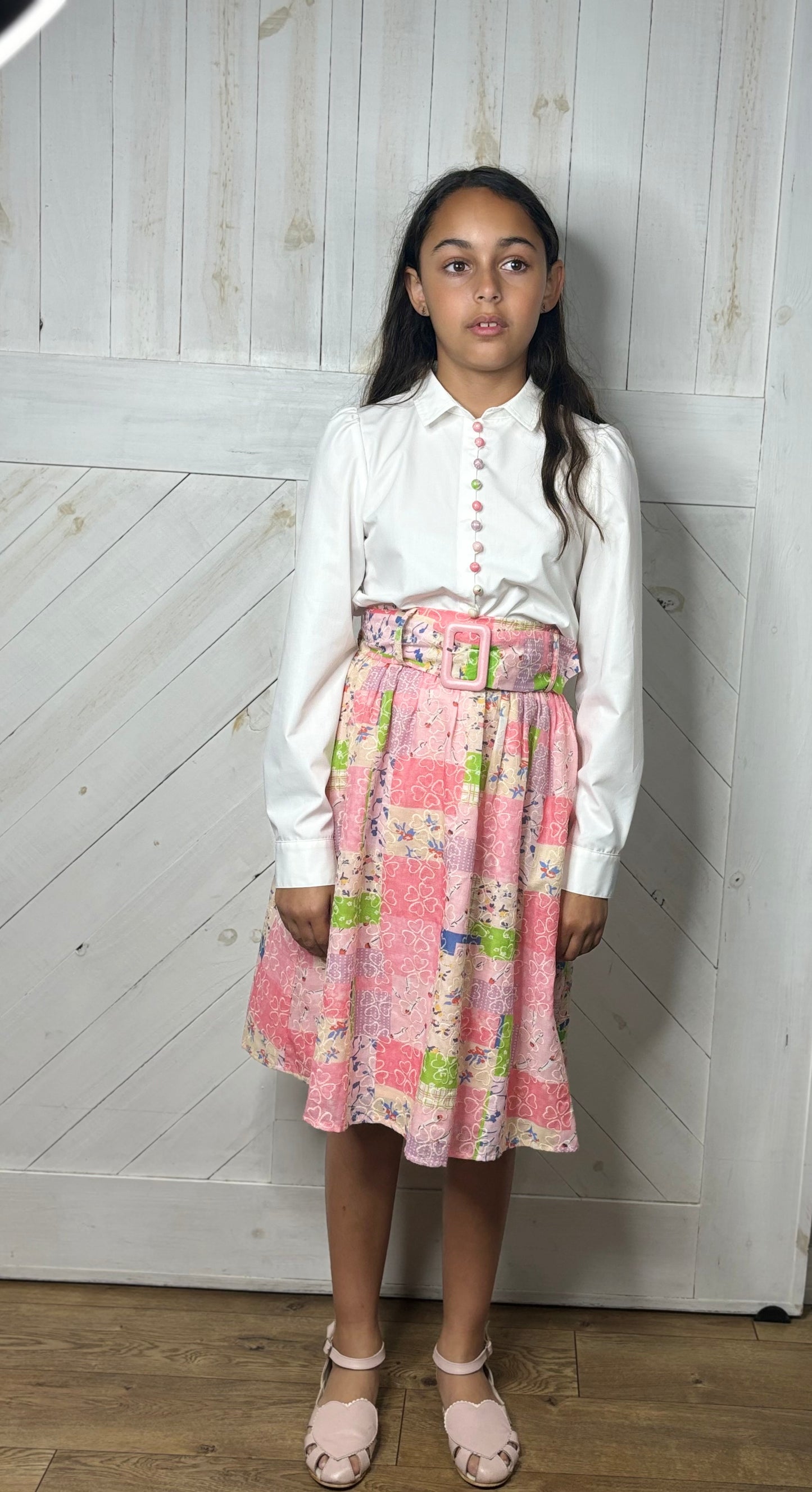 Pink Button Blouse