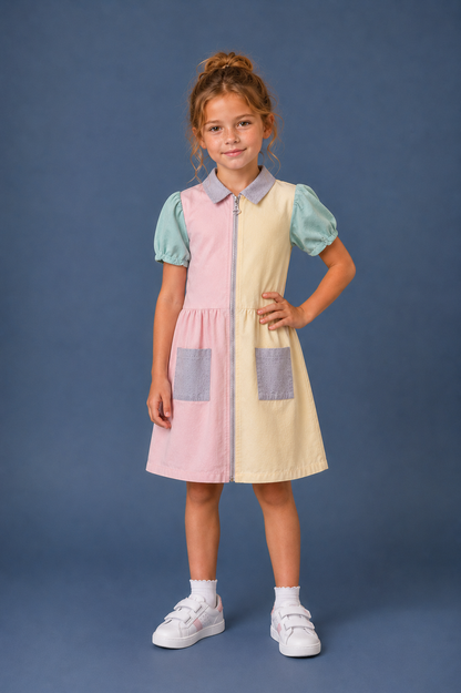 Pastel Jean Dress_short
