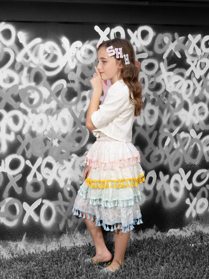 Tiered Tassel Skirt
