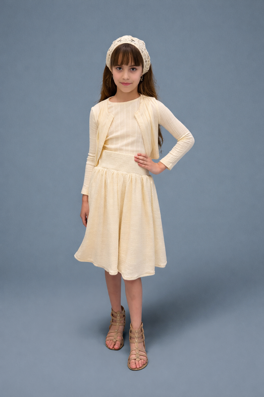 Cropped Cardigan and Shell Set