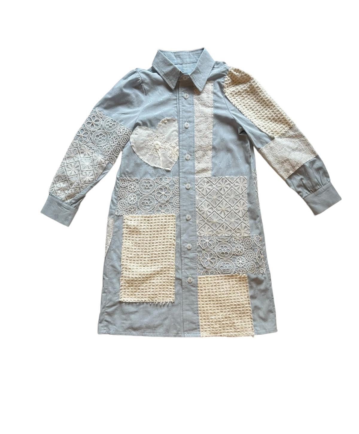 Patches of lace dress