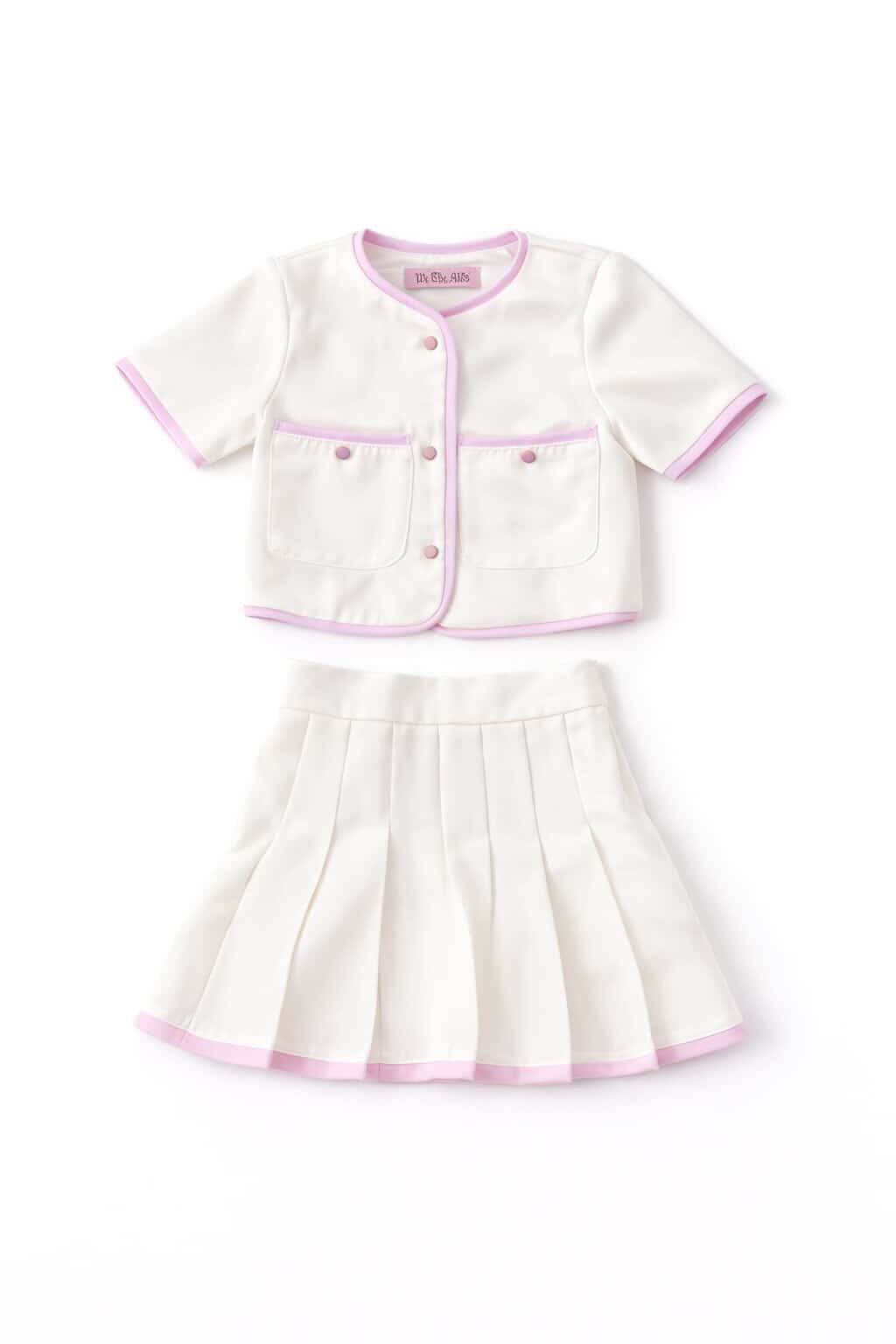 Lilac on white girls_short