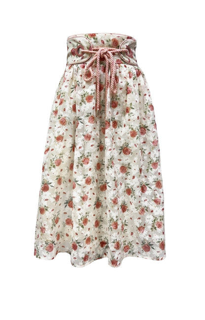 Rosebud Belted Loop Skirt