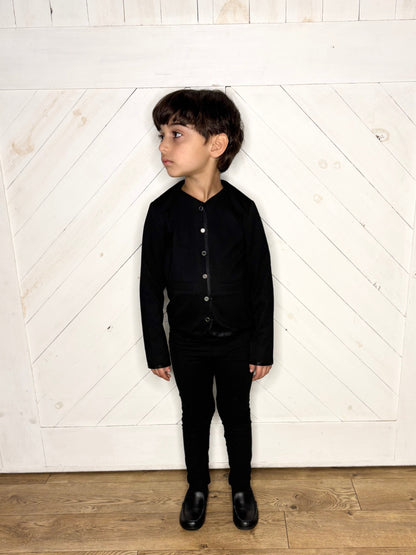 Boys "Little Black Top" Cardigan