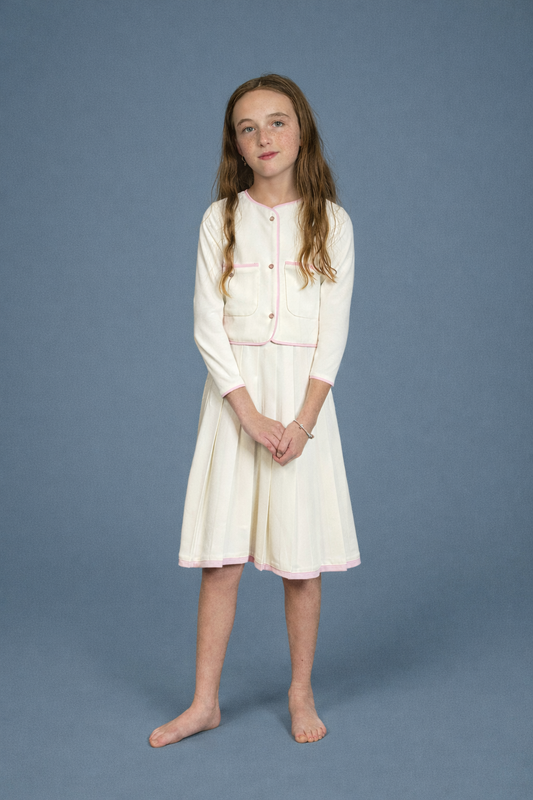 Lilac on white girls set