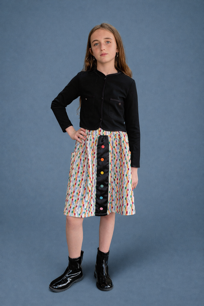 Girls "Little Black Crop Top"