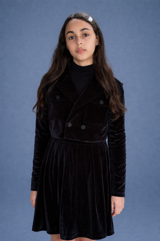 Velvet Crop Blazer