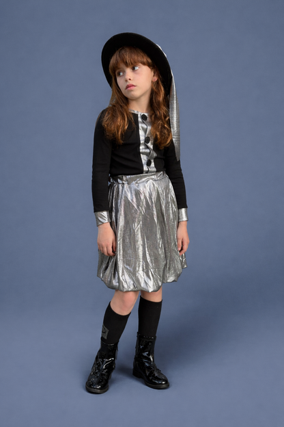 Metallic Bubble Skirt