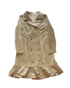 Ivory Velvet Blazer Dress