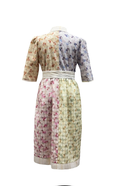 Pastel Colorblock Belted dress