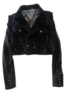 Velvet Crop Blazer