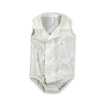White on White Romper Unisex