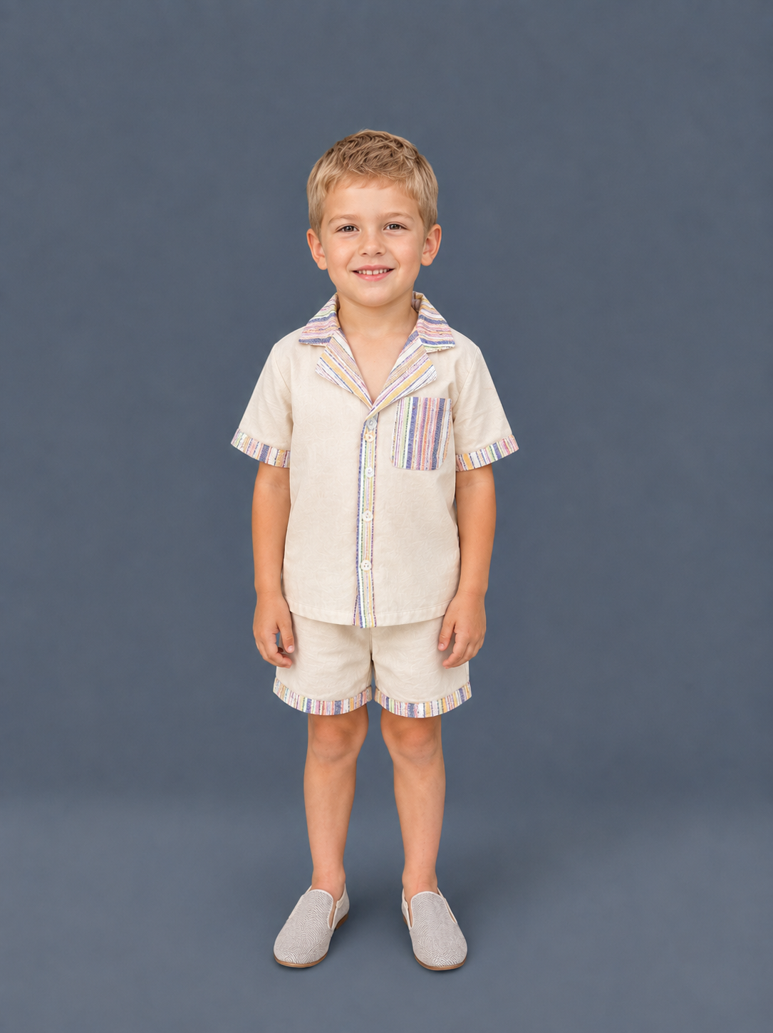 Boys Pastel 2 Pc Linen