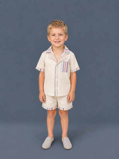Boys Pastel 2 Pc Linen
