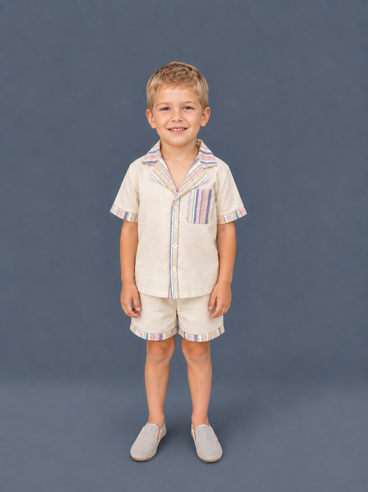 Boys Pastel 2 Pc Linen
