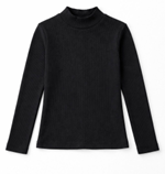 Rib Knit Turtleneck_Black