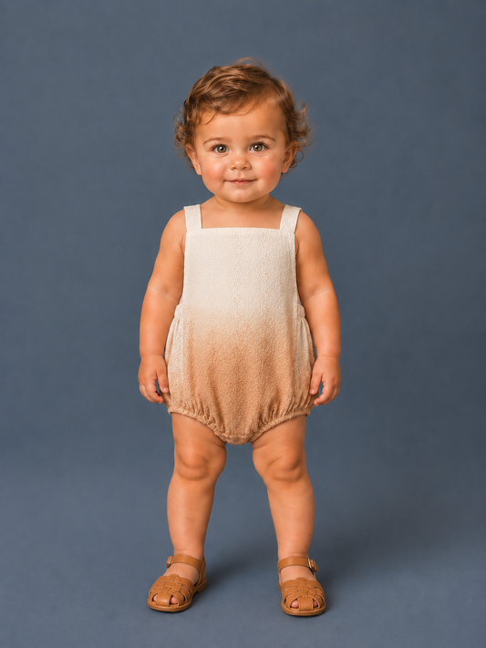 Baby Latte Lace Romper Unisex