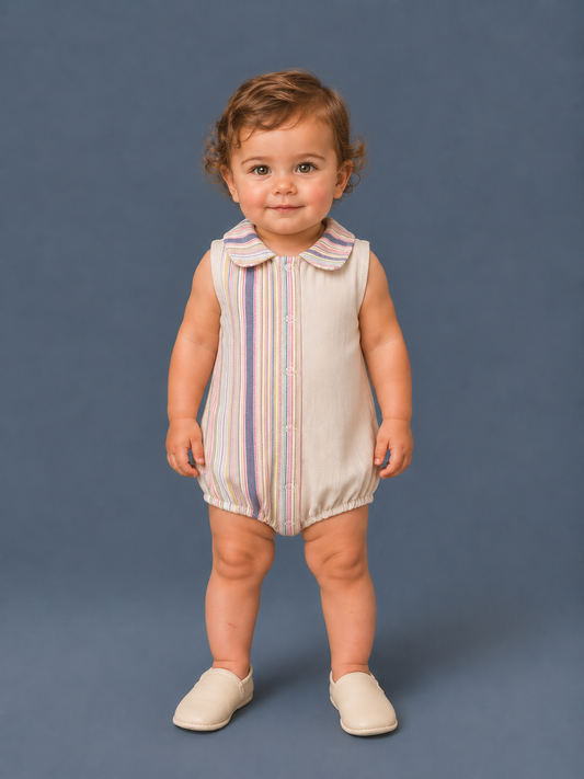 Pastel Linen Romper Unisex