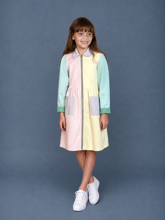 Pastel Jean Dress